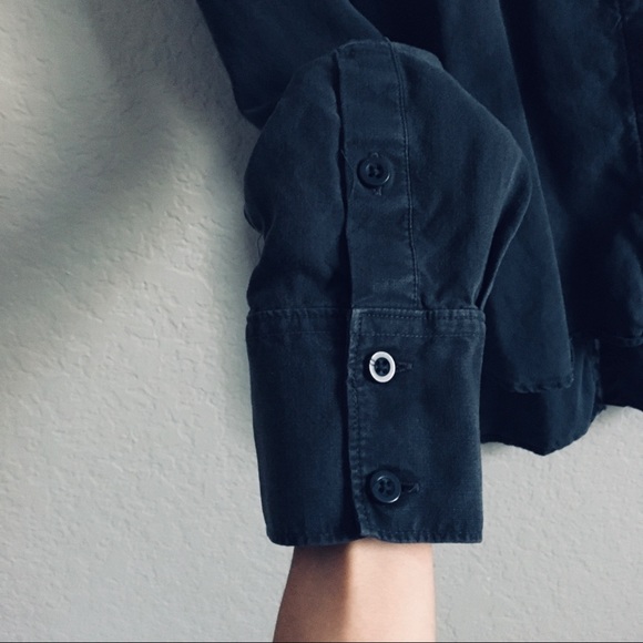 Cloth & Stone Long sleeve button up  charcoal gray - Picture 6 of 13